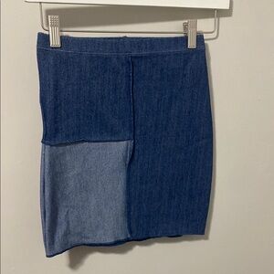NWOT! Naked Wardrobe Blue Asymmetrical Pencil Skirt‎
